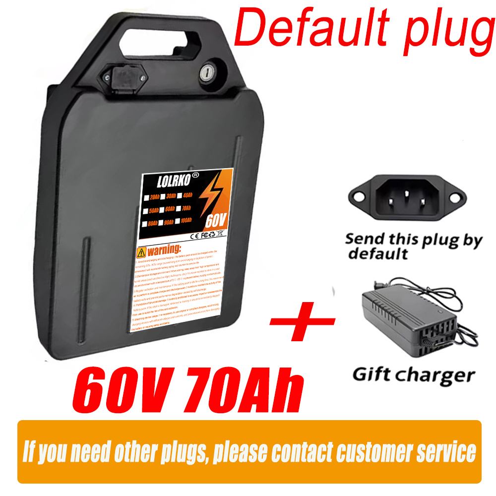 Литиевая батарея для электромо – обзор и цена 60V 50Ah Electric Scooter Battery